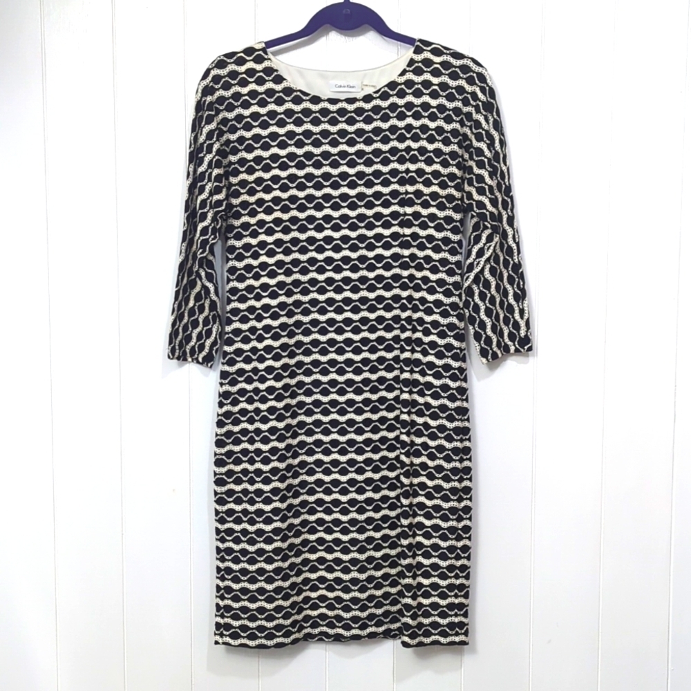 Excellent Calvin Klein Abstract Pattern Dress - Picture 1 of 6